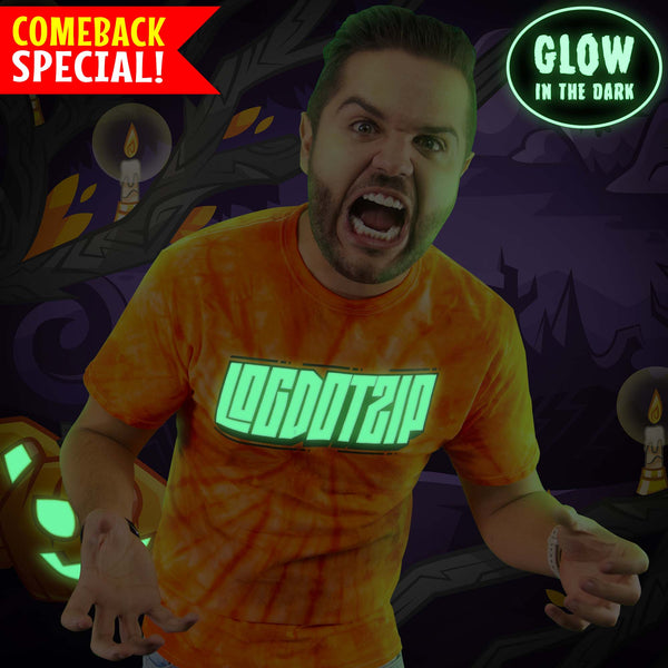 *COMEBACK SPECIAL!* GLOW IN THE DARK Pumpkin Tie-Dye Shirt